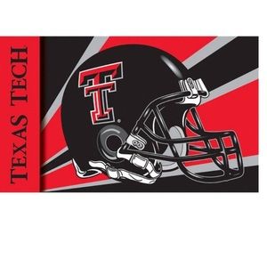 TEXAS TECH FOOTBALL FLAG.  Really super nice Measures 62x35